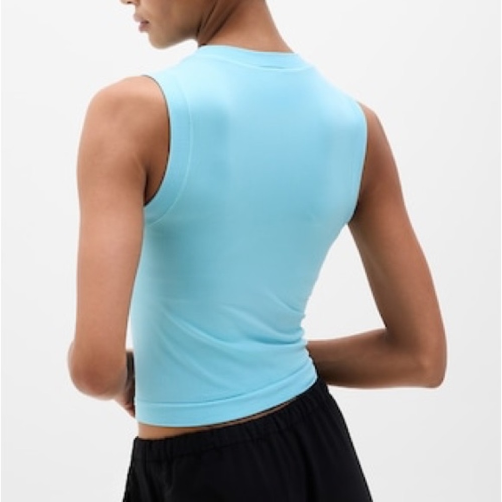 Athleta: Renew Seamless Muscle Tank, Large, Aqua - Picture 5 of 6